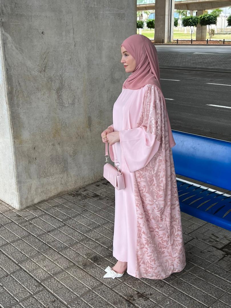 ABAYA NOUR EN ROSE