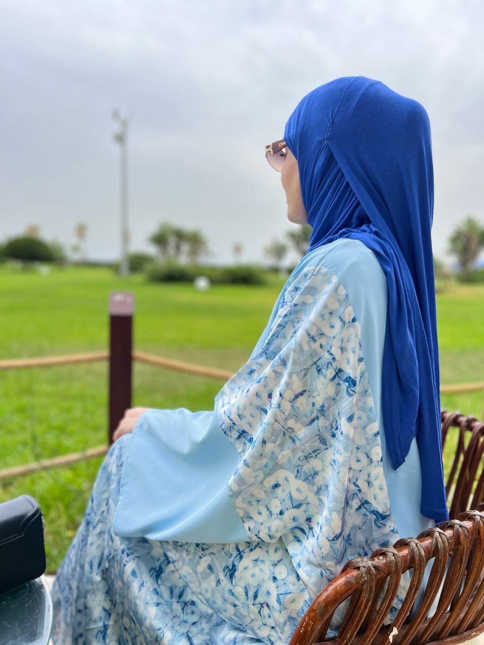 ABAYA NOUR EN BLUE CIELE