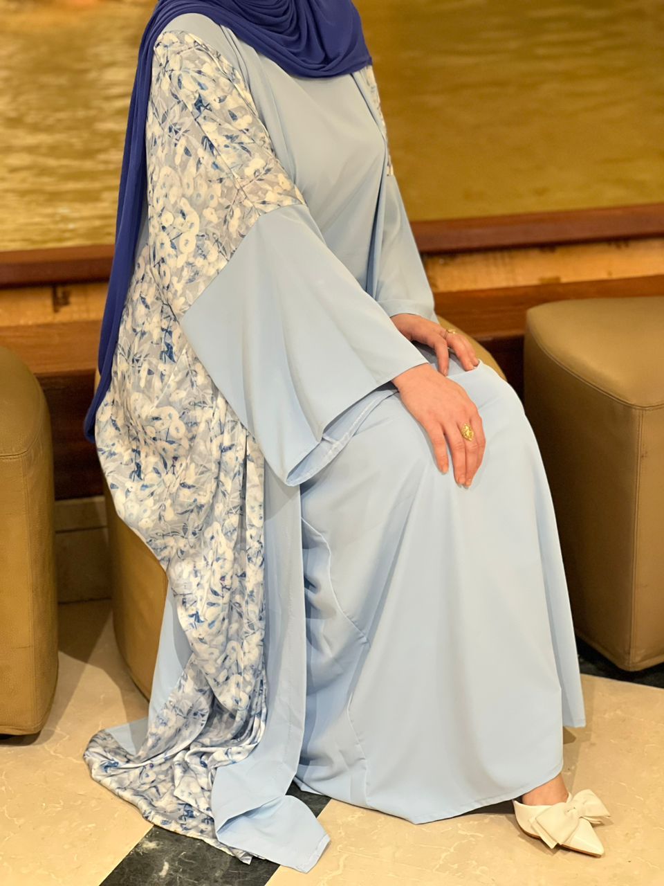 ABAYA NOUR EN BLUE CIELE