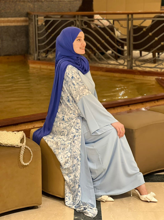 ABAYA NOUR EN BLUE CIELE
