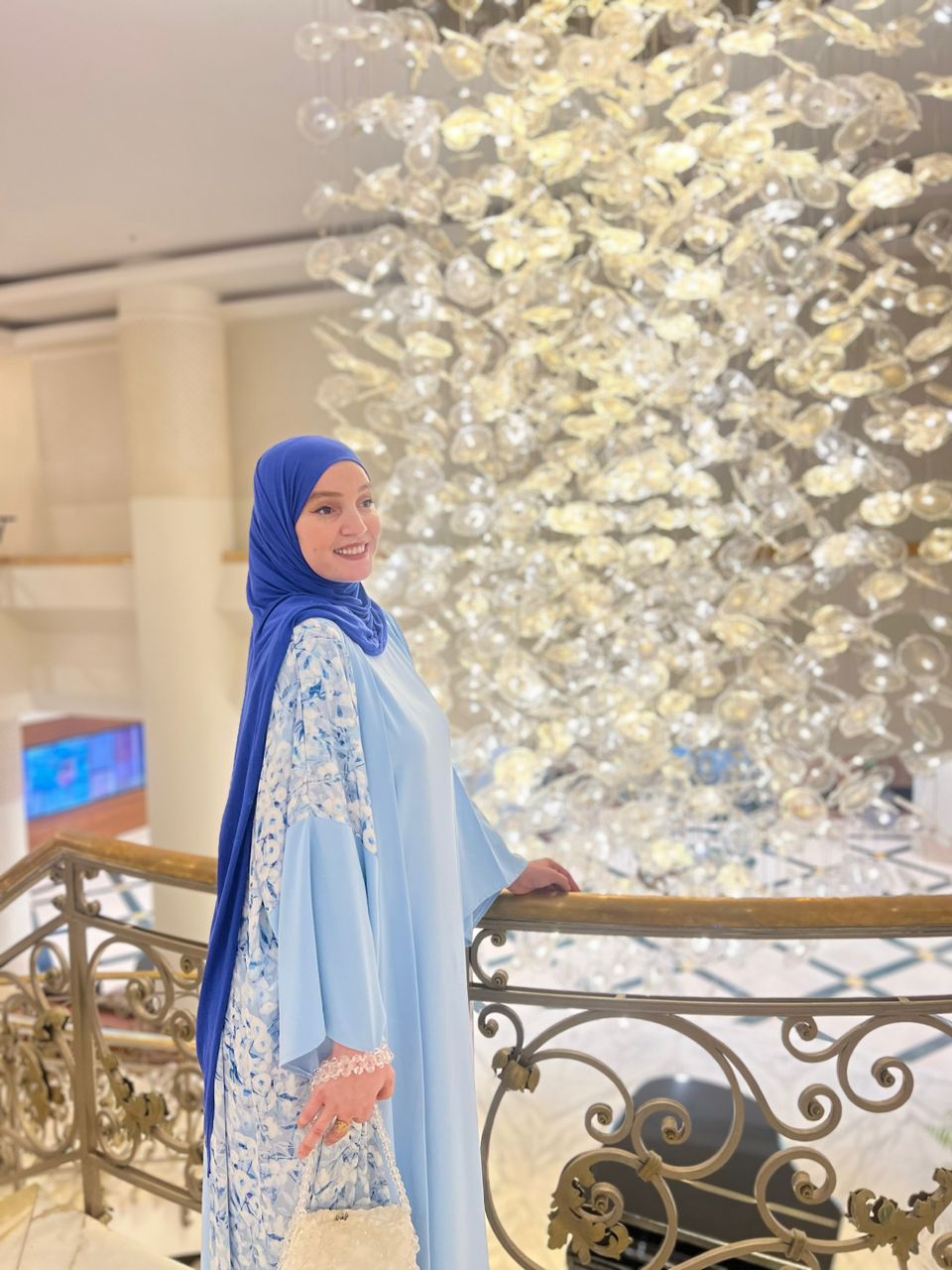 ABAYA NOUR EN BLUE CIELE