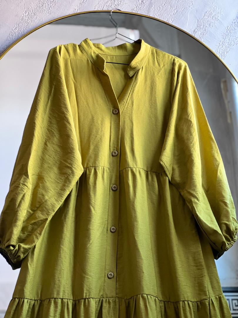 ROBE FARAH EN VERT OLIVE