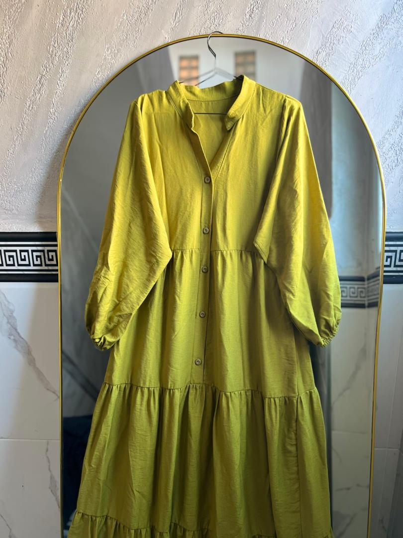 ROBE FARAH EN VERT OLIVE
